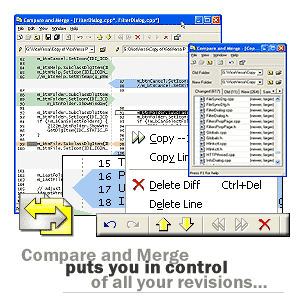 File Compare Utility puts you in control of all your revisions... Compare and Merge, the file compare tool for windows